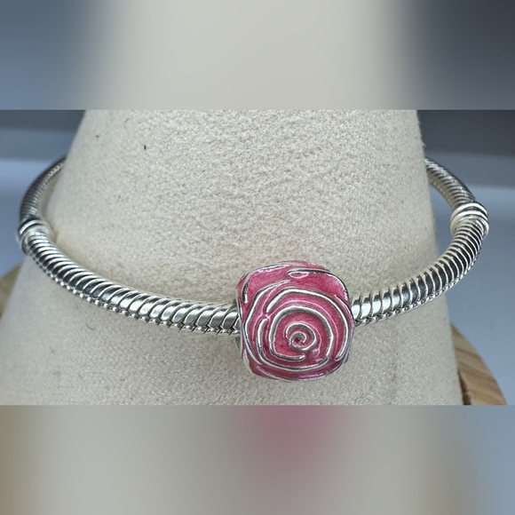 Pandora Jewelry Pandora Pink Rose In Bloom Charm Poshmark